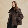 PR005斯尔丽2024冬季百搭脱卸帽泡芙高充羽绒服短款时尚廓形鸭绒羽绒服 商品缩略图6