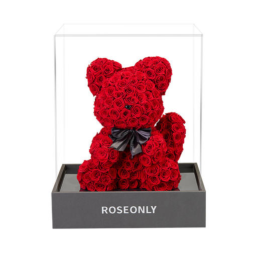 【告白神器】ROSEONLY诺誓 高端定制 永生玫瑰 公仔系列 玫瑰狐 橙色 粉色 红色  送朋友 商品图14