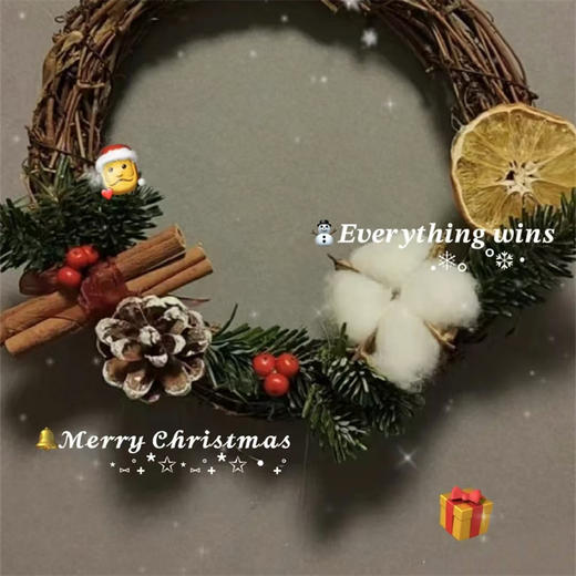 【精美圣诞树】圣诞诺贝松系列 纯手工打造 挂在哪里都好看 ‎圣诞节完美软装 可挂一个月 商品图1