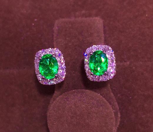 0.6ct刻面祖母绿耳钉 商品图1