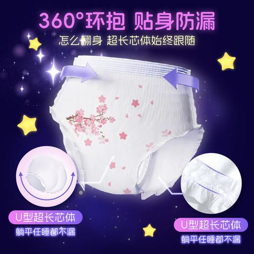 佩安婷安心甜睡经期裤M-L码*5片 商品图1