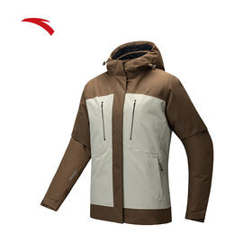 安踏雪壳羽绒服丨户外防泼水羽绒服女冬季连帽防风棉服162446901