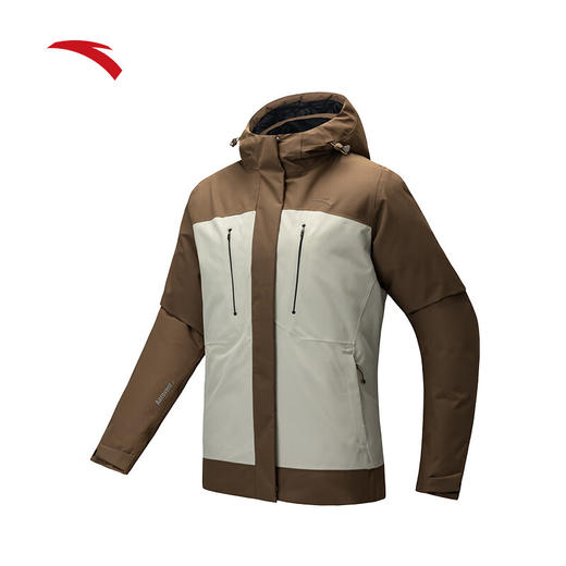 安踏雪壳羽绒服丨户外防泼水羽绒服女冬季连帽防风棉服162446901 商品图0