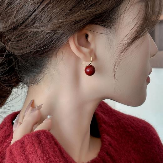 【新年第1份礼物！】MointPhoice新年/圣诞耳钉 车厘子造型 一周不重样~ 商品图3