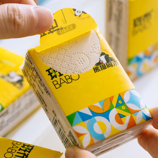 斑布&熊猫周末系列手帕纸12包 商品图3