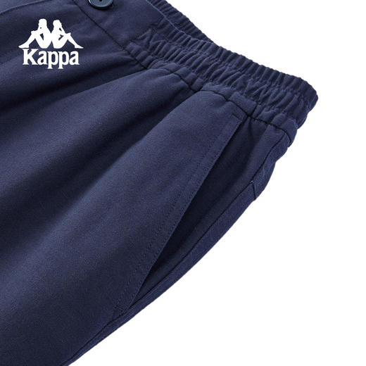 Kappa卡帕背靠背新款运动长裤男复古直筒裤松紧腰休闲裤弹力裤子K0F12AX19 商品图2