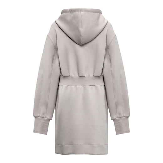 【2件9折】【Petit Bari】(多色)简约休闲收腰连帽卫衣连衣裙 商品图4