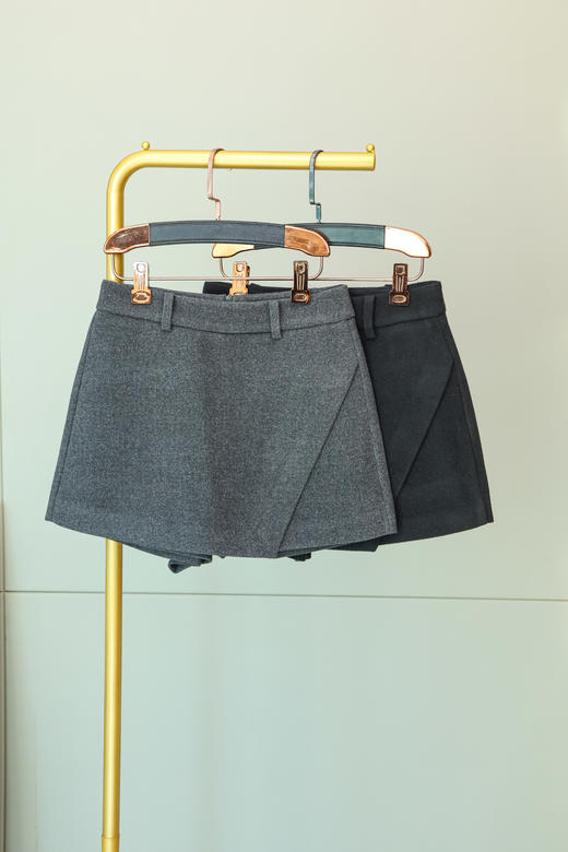 高知英伦不规则毛呢裙裤 商品图7