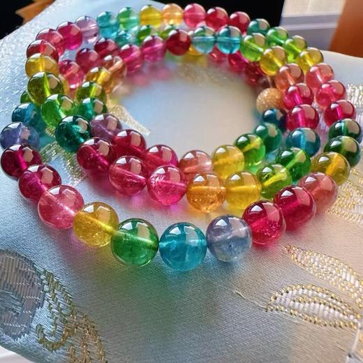 7mm-8mm多圈彩虹碧玺手串 商品图1
