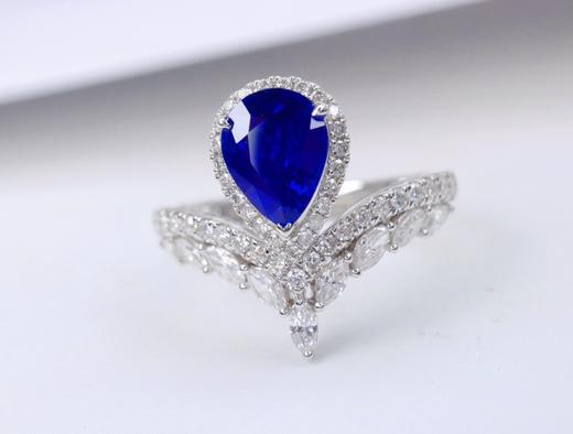 1.46ct刻面蓝宝石戒指 商品图1