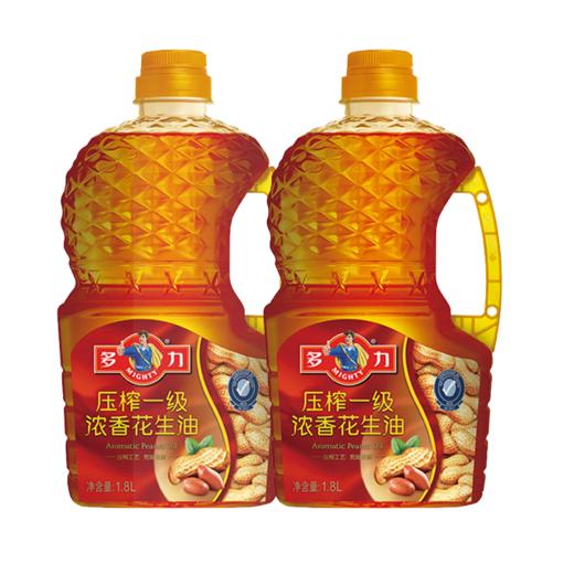 多力 压榨一级浓香花生油 1.8L*2 商品图0