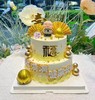 金色系双层贺寿蛋糕 商品缩略图0