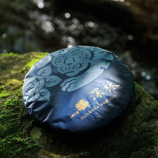 山青花燃  2020年深林  易武普洱茶生茶峡谷深涧野生古树茶饼250g 商品图0