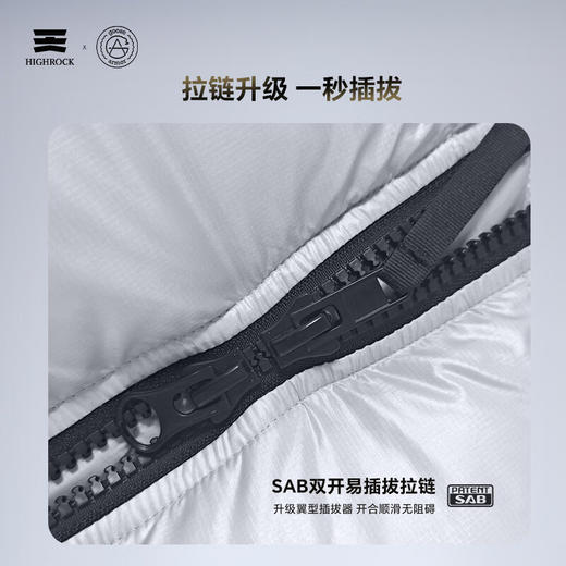 天石鹅铠甲冬季户外白鹅绒羽绒服男士女款可拆卸帽加厚东北严寒G320 商品图6