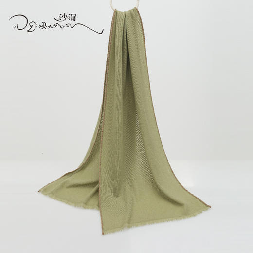 西藏手工氆氇羊绒围巾SJF94P391W 商品图14