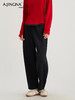 【阔腿显瘦】阿菁娜爆款彩色松紧腰抽绳镰刀加绒休闲裤F29D210025 商品缩略图1