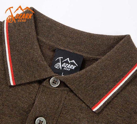 OZARK奥索卡男款羊毛混纺长袖 318750 商品图1