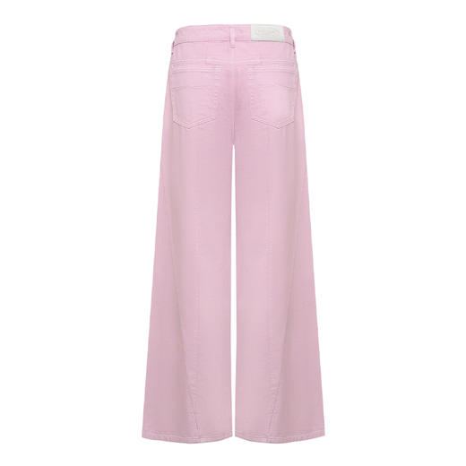 【2件9折】【Petit Bari】(多色)设计感休闲拼接阔腿牛仔裤 商品图5