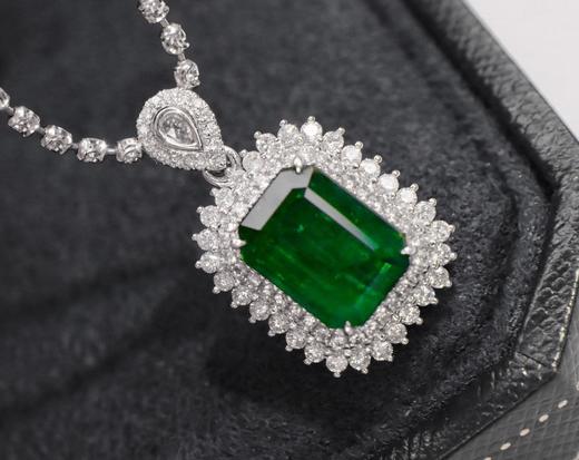 3ct刻面祖母绿吊坠 商品图2