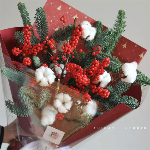 【精美圣诞树】圣诞诺贝松系列 纯手工打造 挂在哪里都好看 ‎圣诞节完美软装 可挂一个月 商品图12