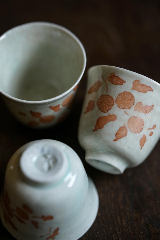 山本亮平28赤绘筒茶坏 商品图2