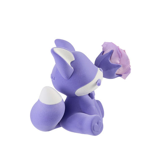 ROSEONLY诺誓 永生玫瑰 公仔系列 可心狐 紫白色 橙白色 送朋友 商品图7