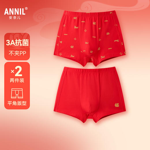 男童平角裤两件装春季新款安奈儿童装JB517043 商品图0