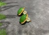【御珠宫坊】金镶碧玉耳钉 商品缩略图4