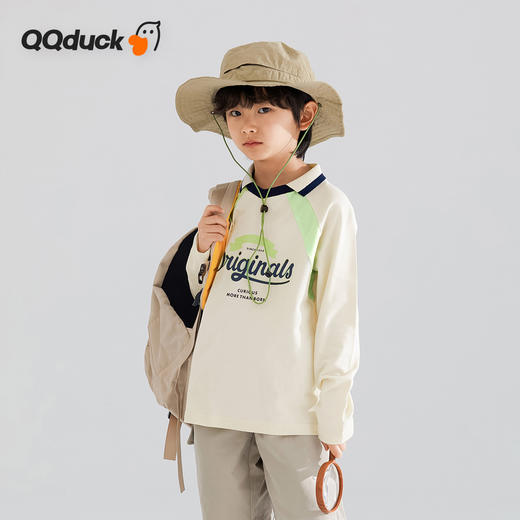 【清仓捡漏】【120-165】【可可鸭】男童春秋款T恤长袖POLO衫 商品图1