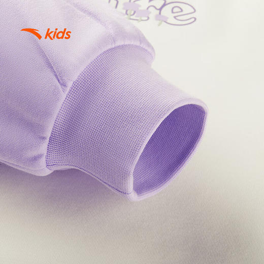 安踏儿童卫衣女童套头衫冬季大童萌趣熊猫印花加绒保暖卫衣362446701 商品图7