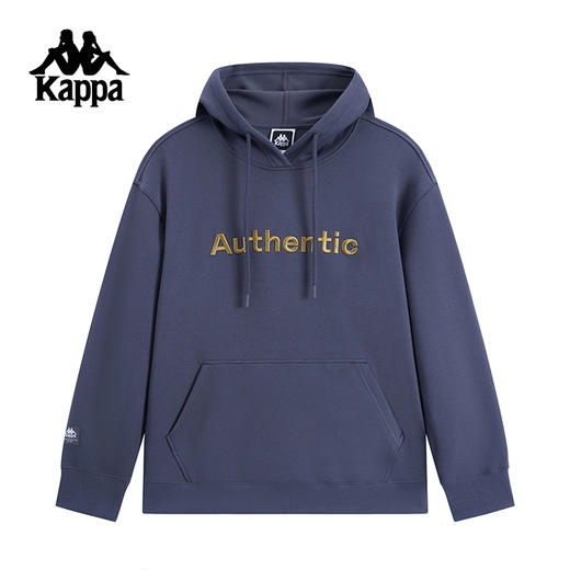 Kappa卡帕背靠背新款连帽运动卫衣男针织套头衫宽松休闲长袖上衣K0F12MT70 商品图0