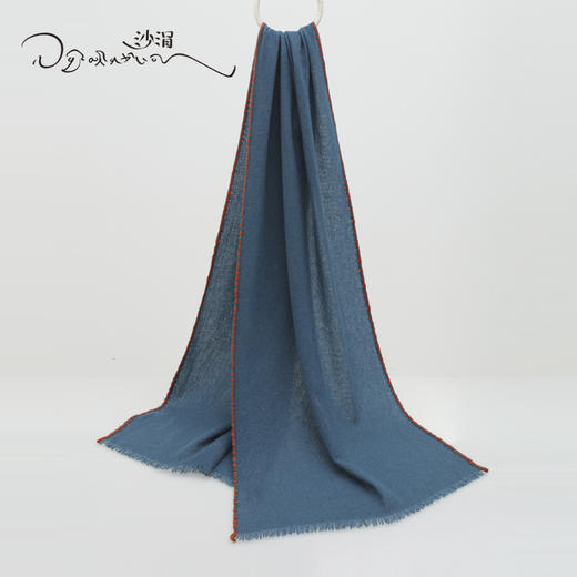 西藏手工氆氇羊绒围巾SJF94P391W 商品图10