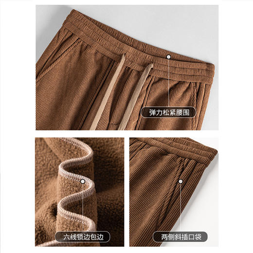 【远红外发热&抗菌3A级】圣得西秋冬休闲裤宽松保暖青年男潮 商品图3