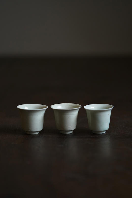 山本亮平21白瓷端反筒茶坏 商品图0