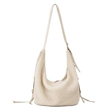 步履不停/4D52020C/羊羔毛流浪包休闲单肩斜挎包 商品图0