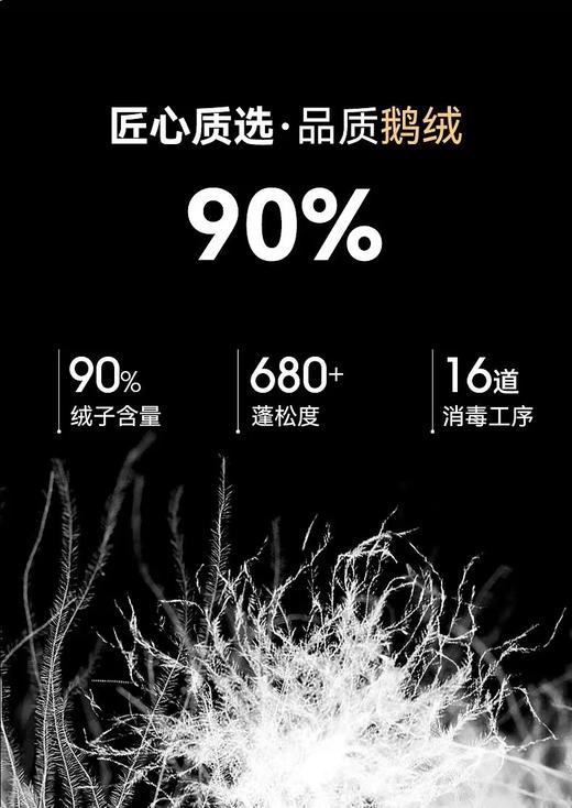 儿童长款黑金羽绒服 3倍蓬感 黑科技蓄热羽绒服 商品图13