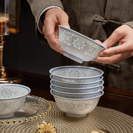 人气餐具 | 富玉陶瓷 青花玲珑满目饭碗 商品图3