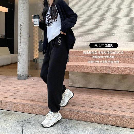 【59元起2条】可外穿秋冬奥利绒慵懒家居暖暖裤 加绒加厚双面绒亲肤柔软休闲裤保暖 商品图2