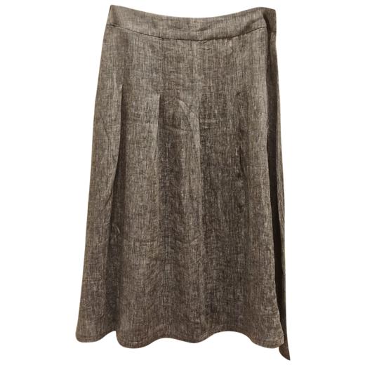 VIVIAN LIU R2444002初秋女装新款时尚侧拉链显瘦中长款半裙 商品图4