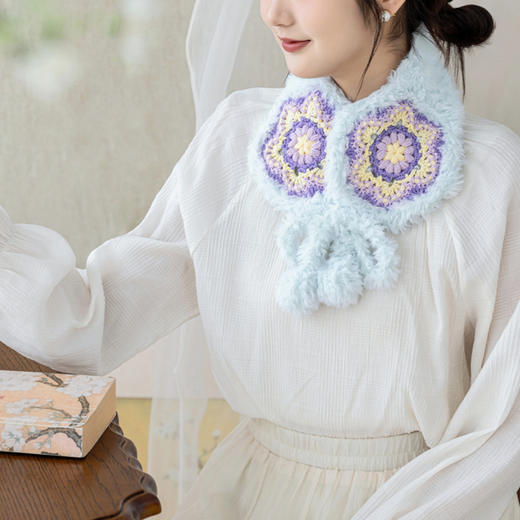 苏苏姐家莲笙两用护耳包手工diy钩针毛线团自制皮草线材料包 商品图2