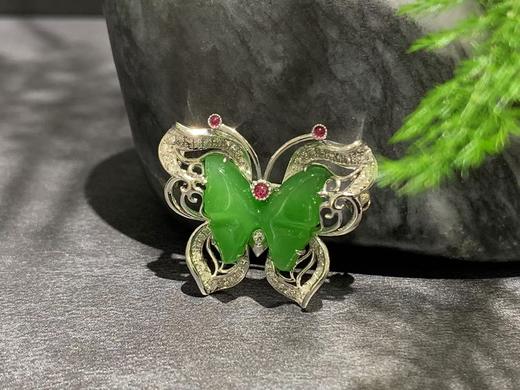 【御珠宫坊】金镶碧玉胸针 商品图2