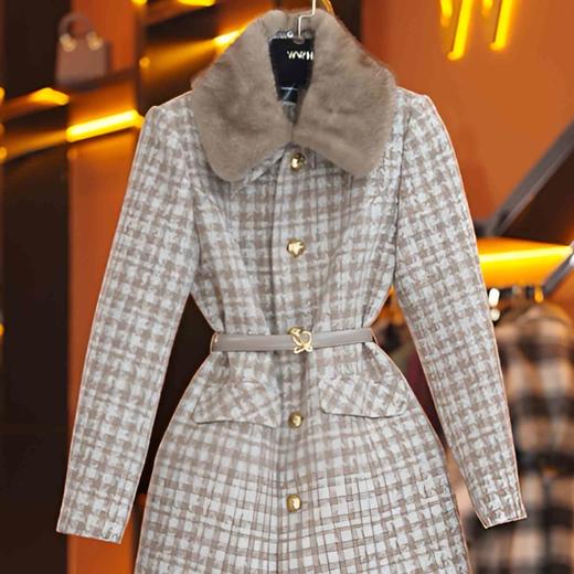 绵羊毛鹅绒服（袖子已加绒）英伦气质显瘦鹅绒服DHZZR467862 商品图2