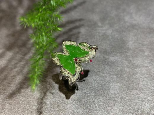 【御珠宫坊】金镶碧玉戒指 商品图7