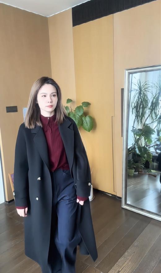 【新年系列】噢蜜ooomeooo螺纹显瘦双拉头羊毛开衫 商品图3