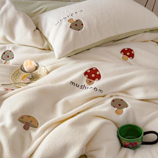 绵羊绒牛奶绒强强联合 冬日床品三件套四件套套件床单款 精致刺绣萌到心坎里 商品图3