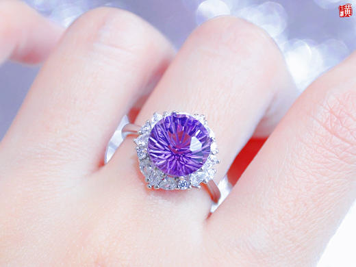 【烟花盛绽】紫水晶戒指  镶嵌：925银镶 商品图4