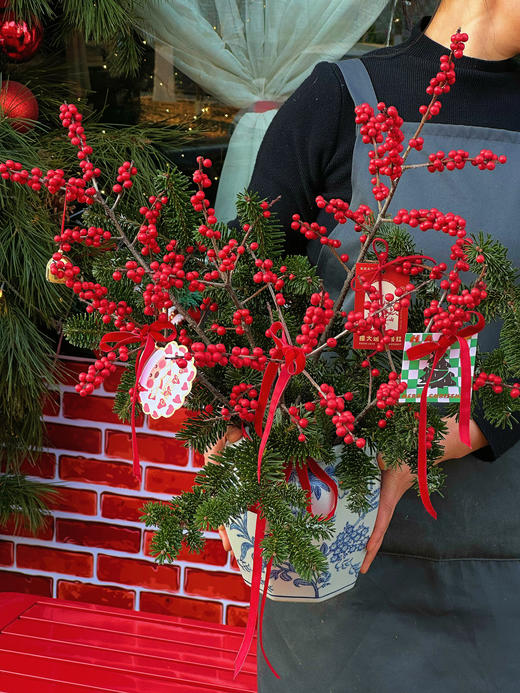 圣诞限定 ｜冬日恋歌 · 瓶花 （含花瓶） 商品图1