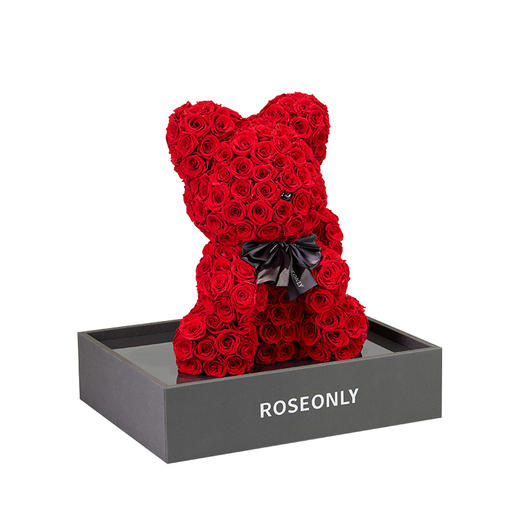 【告白神器】ROSEONLY诺誓 高端定制 永生玫瑰 公仔系列 玫瑰狐 橙色 粉色 红色  送朋友 商品图12