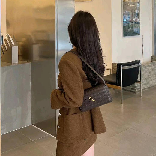 【顺丰包邮】33119头层羊皮编织小方包新款单肩斜挎包0132 商品图2