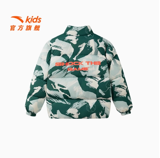 安踏儿童男大童羽绒服2024冬季新款舒适保暖中大童抗寒羽绒服外套352441903